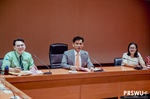 บรรยากาศประชุมการดำเนินงานโครงการ มศว ร่วมใจลดใช้ถุงพลาสติกและงดใช้กล่องโฟม (SWU Zero Waste)