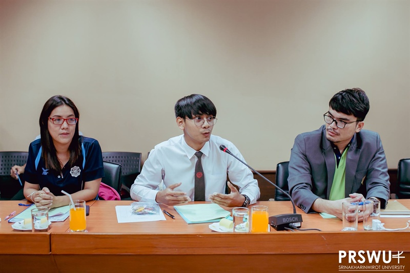 บรรยากาศการดำเนินงานโครงการ มศว ร่วมใจลดใช้ถุงพลาสติกและงดใช้กล่องโฟม (SWU Zero waste)