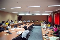 บรรยากาศการดำเนินงานโครงการ มศว ร่วมใจลดใช้ถุงพลาสติกและงดใช้กล่องโฟม (SWU Zero waste)