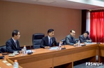 บรรยากาศการประชุมการจัดทำรูปแบบและแนวทางการพัฒนาหลักสูตรต่อเนื่องเชื่อมโยงการศึกษาอาชีวศึกษากับอุดมศึกษา